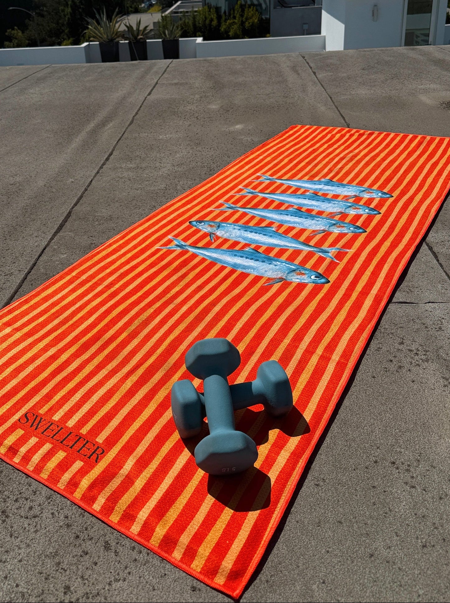 SWELLTER Go With Your Flow hot yoga towel