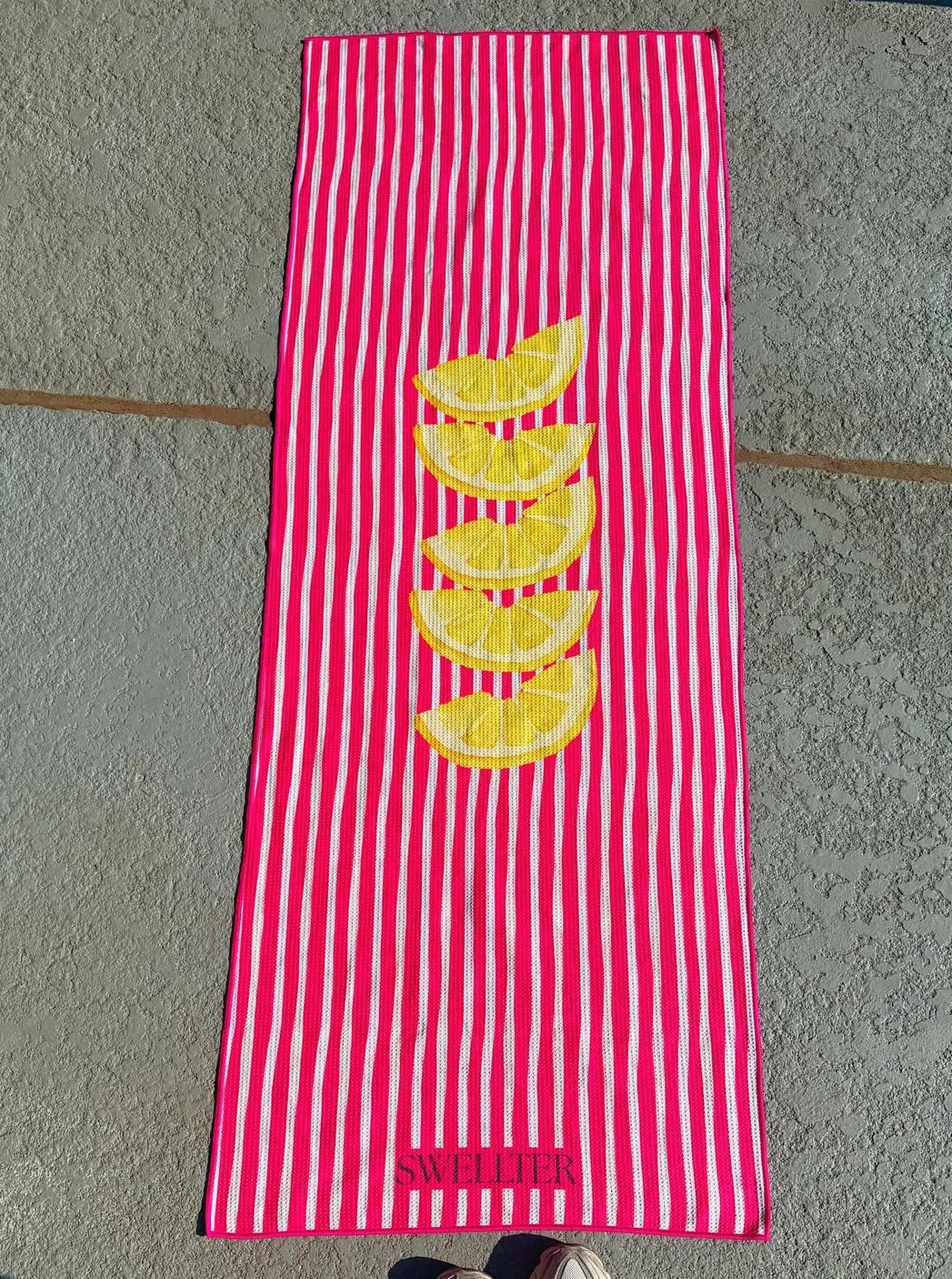 SWELLTER: LEMON-AID! hot yoga towel *PRE ORDER*