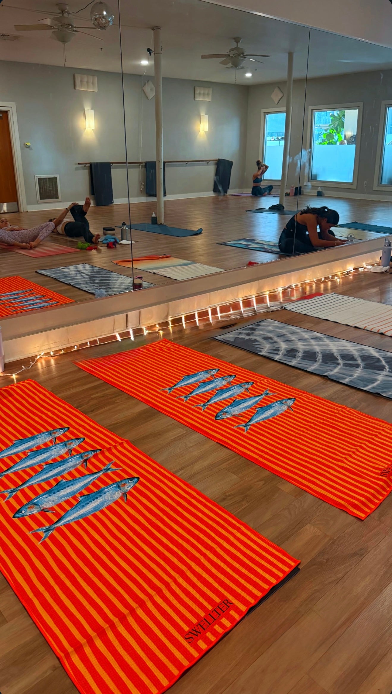 SWELLTER: GO FISH! hot yoga towel *PRE ORDER*